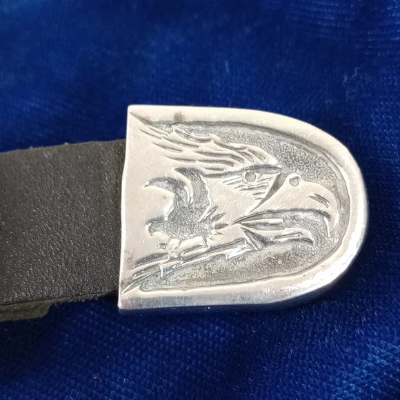 Navajo Harvest Sterling Silver Range Belt Set Signed - Picture 5 of 16